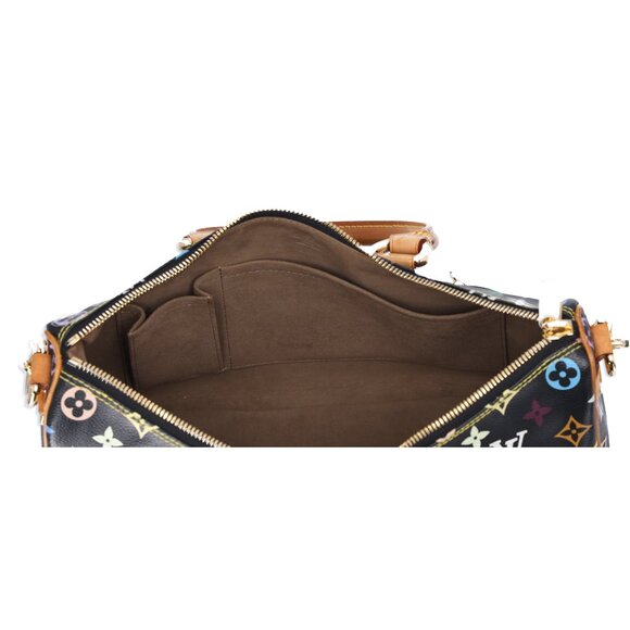Louis Vuitton x Murakami Rita Monogram Multicolor Shoulder Bag M40126 Black - Picture 10 of 10